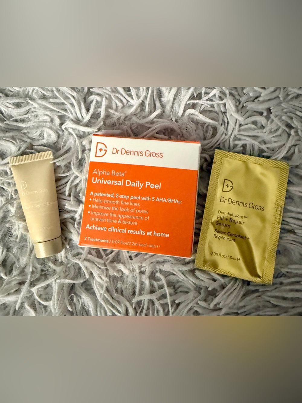 Dr Dennis Gross Skincare Trio Set - Daily Peel, Repair Cream & Repair Serum Gift